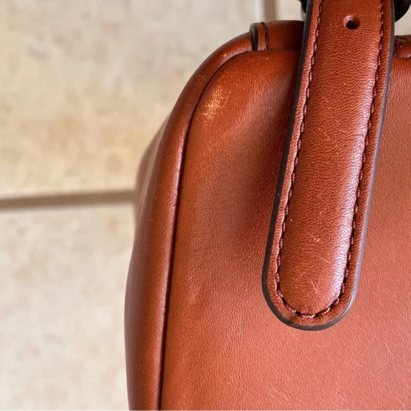 Vera Bradley Mesa Brown Big Sky Leather Backpack Bag - Picture 12 of 13